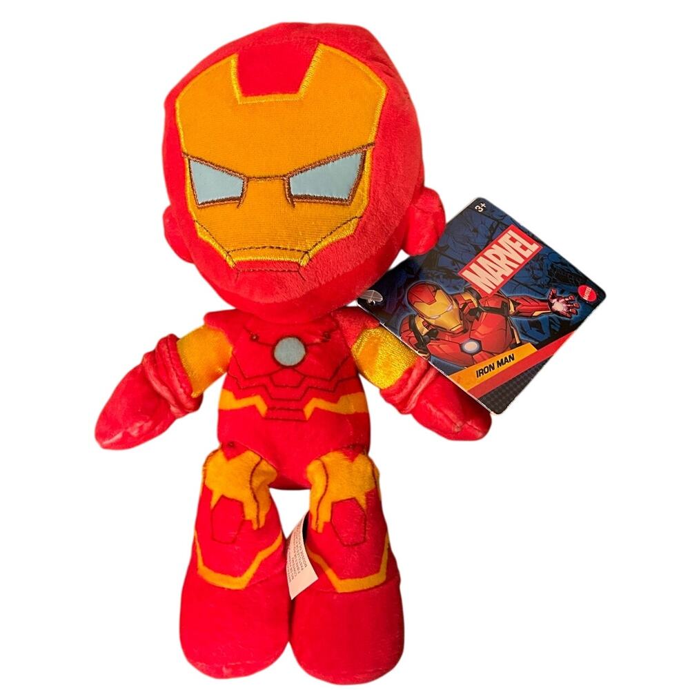 New With Tags Marvel Plush Ironman 9" Red Super Hero Soft Toy